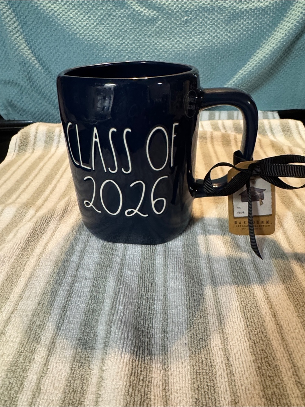 Rae Dunn Navy 'Class of 2026' Ceramic Mug